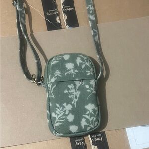 Floral Green Crossbody Bag